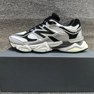 New Balance 9060 Plata Negro Blanco Zapatillas Chunky