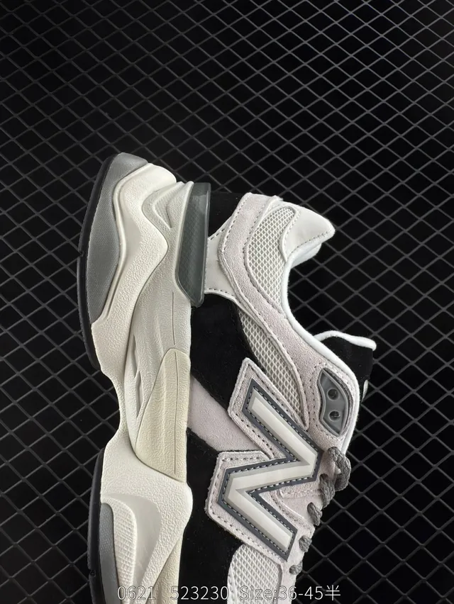 New Balance 9060 White Black Chunky Sneakers 5