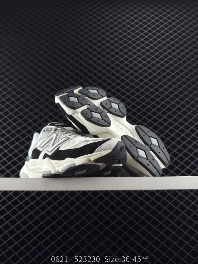 New Balance 9060 White Black Chunky Sneakers 6