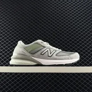 New Balance 990 ধূসর সবুজ মোটা মিডসোল স্যুড এবং মেশ আপার লাইফস্টাইল স্নিকার্স
