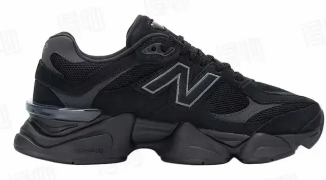 New Balance Tênis Chunky Preto Monocromo Sola Sculpted 4