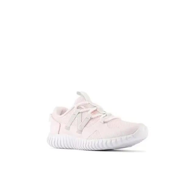 New Balance Gray Pink Laceless Elastic Strap Ribbed White Midsole Lifestyle Sneakers 13