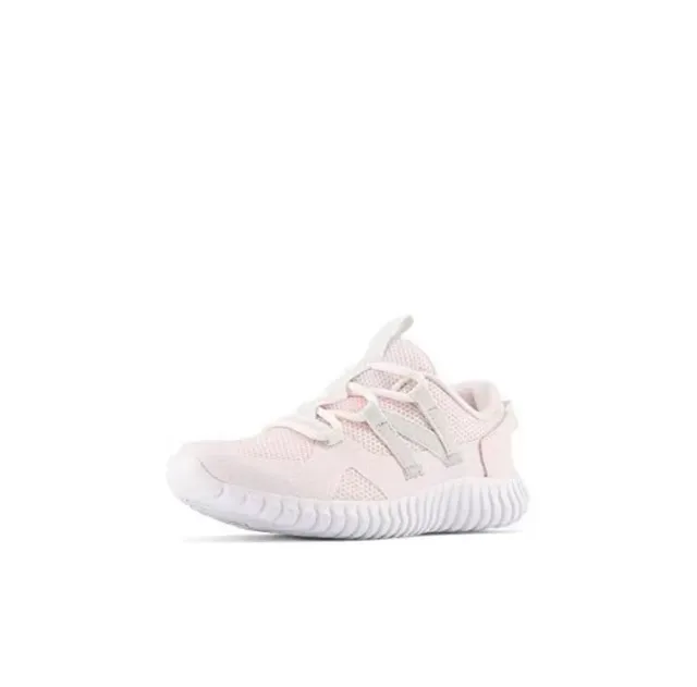 New Balance Gray Pink Laceless Elastic Strap Ribbed White Midsole Lifestyle Sneakers 14