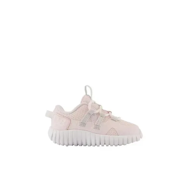 New Balance Gray Pink Laceless Elastic Strap Ribbed White Midsole Lifestyle Sneakers 15