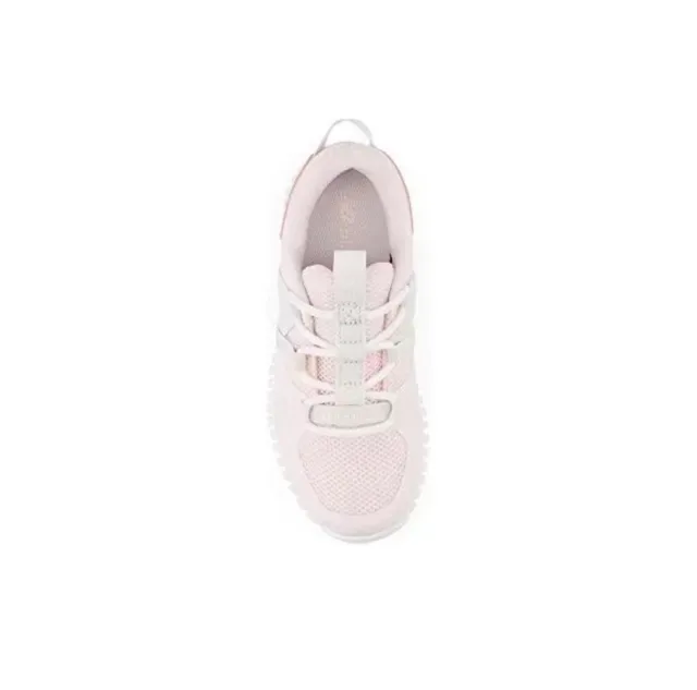 New Balance Gray Pink Laceless Elastic Strap Ribbed White Midsole Lifestyle Sneakers 17
