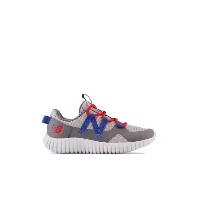 New Balance Gray Pink Laceless Elastic Strap Ribbed White Midsole Lifestyle Sneakers 20