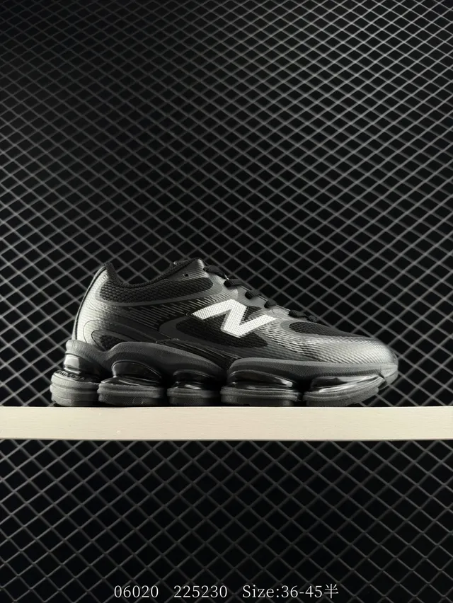 New Balance M2000 أسود أبيض وسط الخلفة الشفاف وحدات التوسيط الهوائي أحذية رياضية سميكة 6