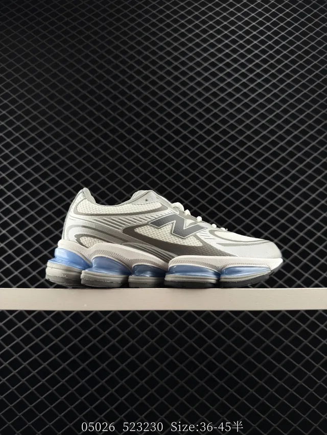 New Balance M2000 Gray and Blue Chunky Sneakers 6