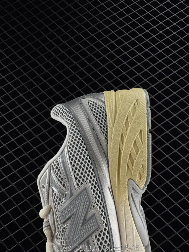 New Balance NB740 Gris Jaune Maille Supérieure Sémelle Stratifiée Chaussures Chunky 4