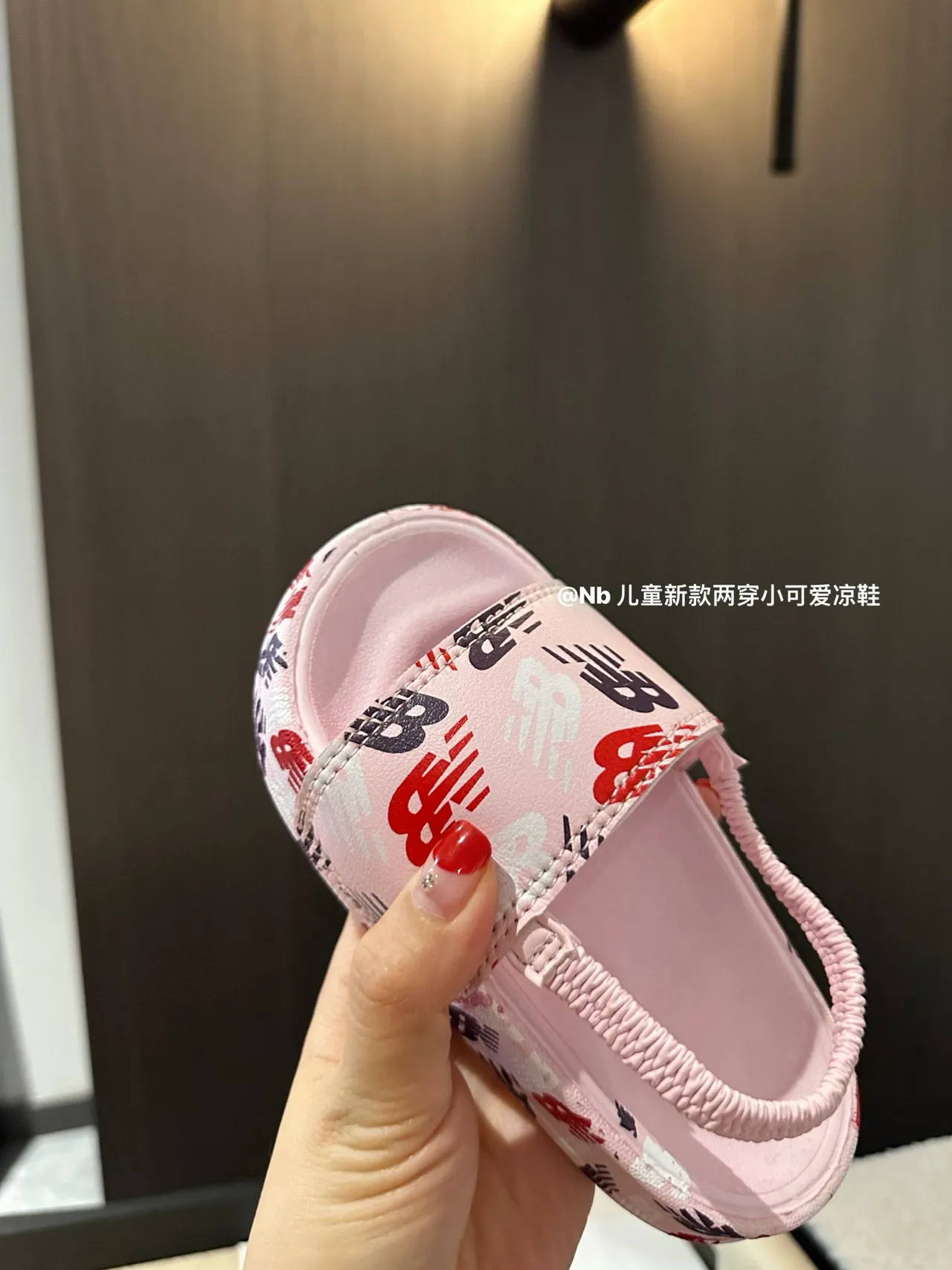 New Balance Slide Sandales Blanches Bleues Deux Bretelles Boucle Cheville Élastique Sandales Casual 9