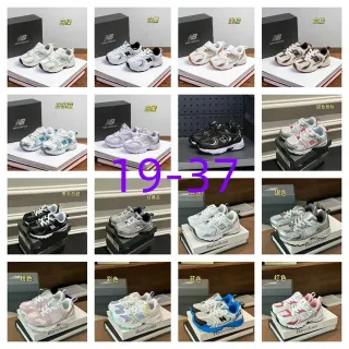 New Balance 白绿厚底中底 网布-合成混合鞋面 生活方式运动鞋
