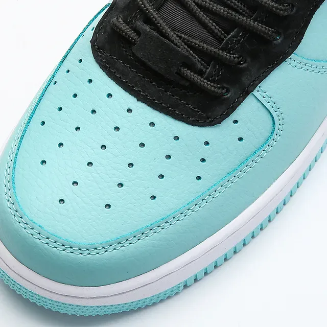 Nike Air Force 1 Aqua and Black Lifestyle Sneakers 5