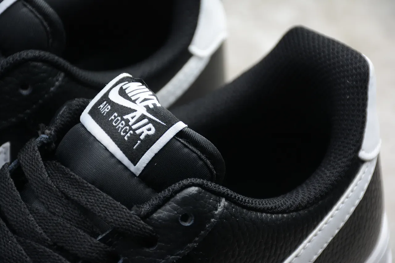 Nike Air Force 1 Black White Gum Lifestyle Sneakers 13