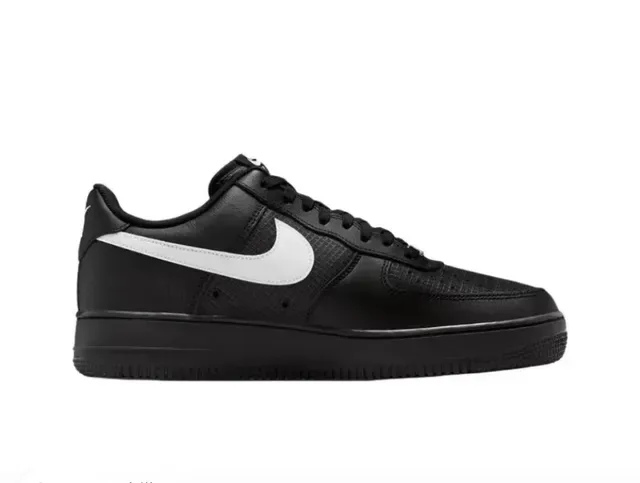 Nike Air Force 1 Black White Lifestyle Sneakers 6