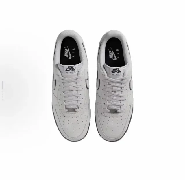 Nike Air Force 1 Gray Suede Lifestyle Sneakers 3