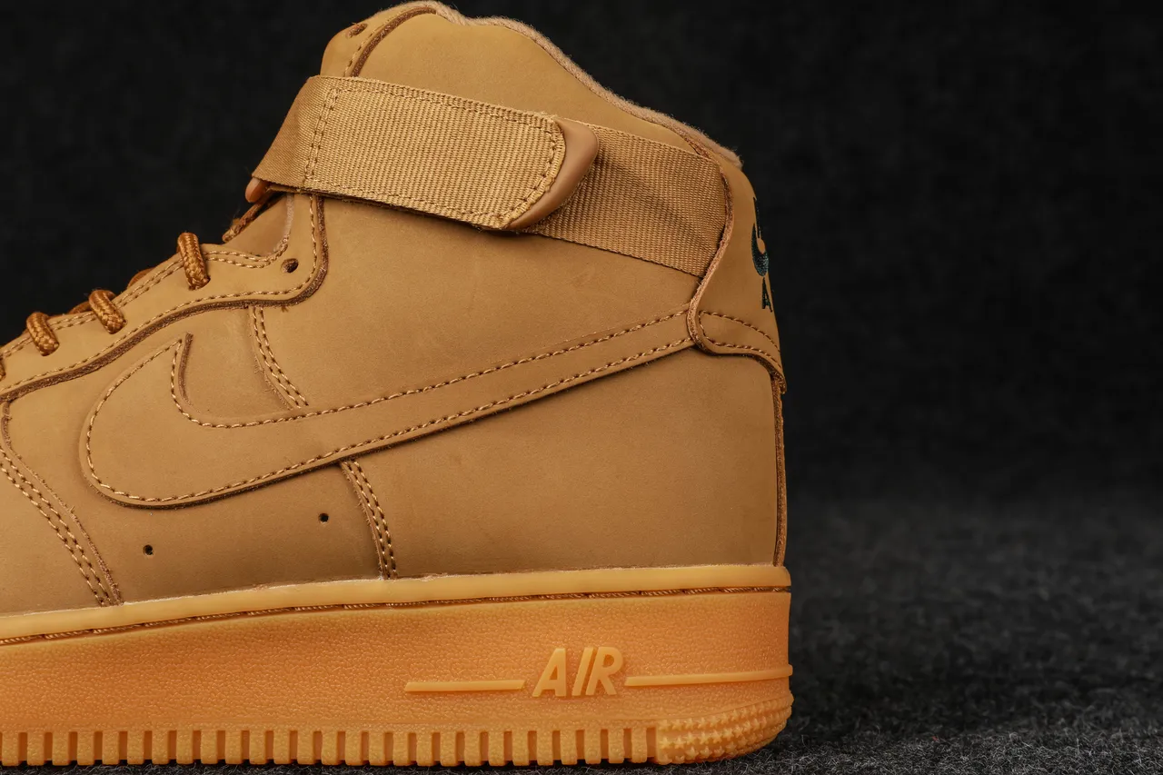 Nike Air Force 1 High Utility Tan Lifestyle Sneakers 3