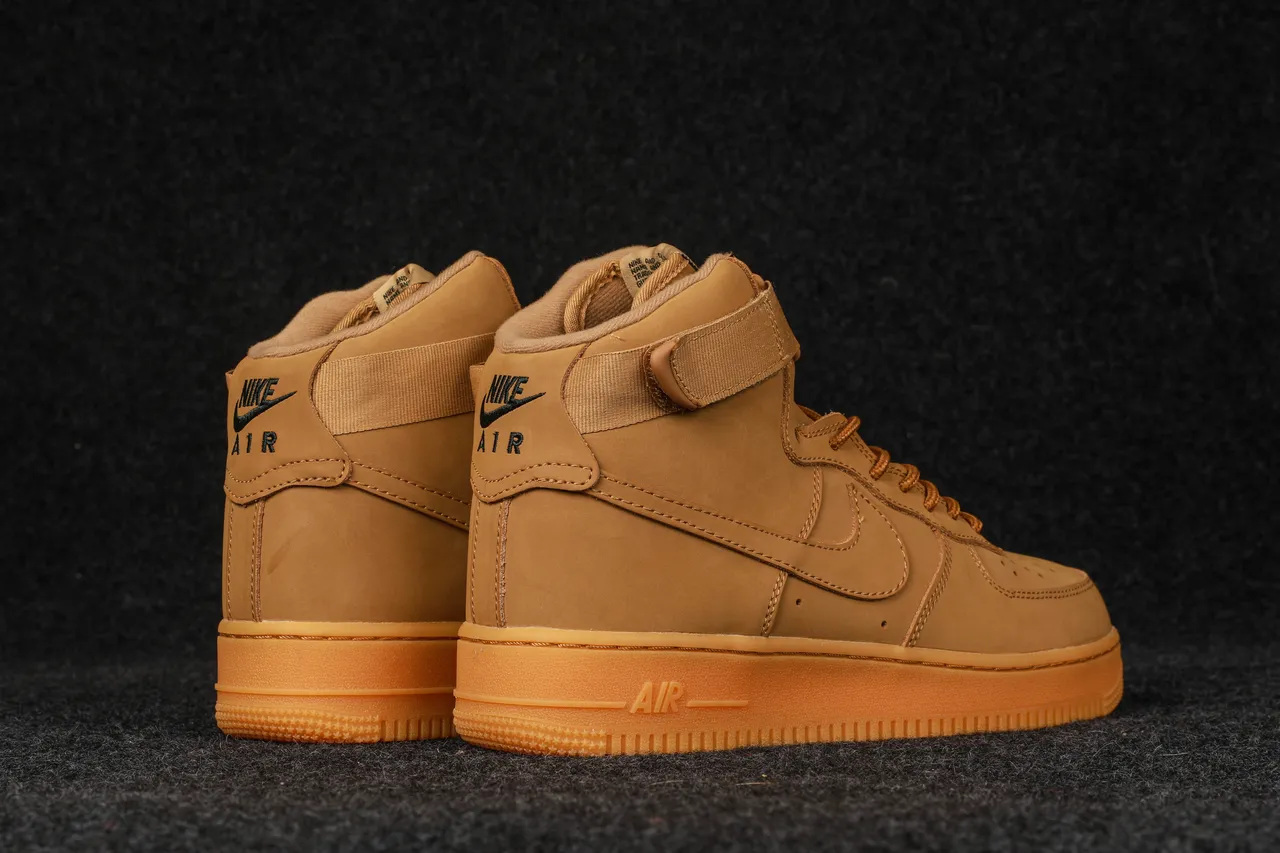Nike Air Force 1 High Utility Tan Lifestyle Sneakers 6