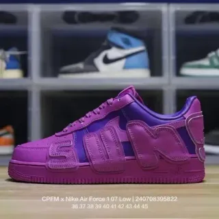Nike Air Force 1 Low بنفسجي مع نقش حروف أسلوب حياة