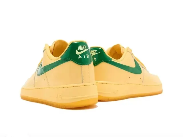Nike Air Force 1 Pale Yellow and Green Lifestyle Sneakers 2