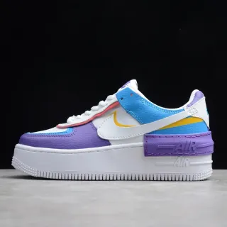 Nike Air Force 1 Platform متعدد الألوان البنفسجي نمط حياة حذاء