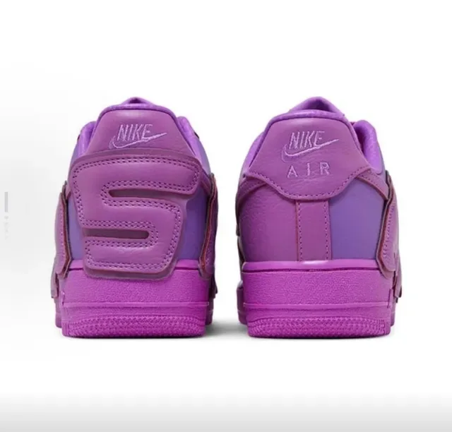 Nike Air Force 1 Sun Embossed Purple Gradient Lifestyle Sneakers 3