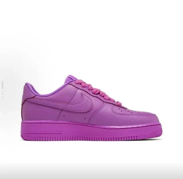 Nike Air Force 1 Sun Embossed Purple Gradient Lifestyle Sneakers 6