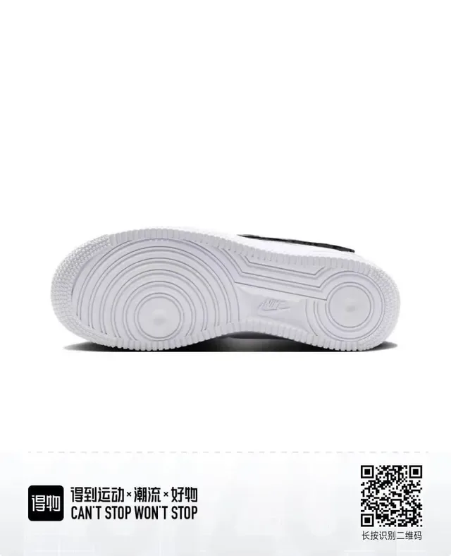 Nike Air Force 1 White Black Low-Top Leather Upper Lifestyle Sneakers 3