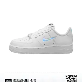 Nike Air Force 1 أبيض إيريديسينت سووش حذاء لايف ستايل