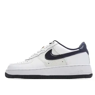 Nike Air Force 1 White Navy لايف ستايل سنيكرز