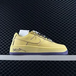 Nike Air Force 1 أصفر و بنفسجي حذاء أسلوب حياة