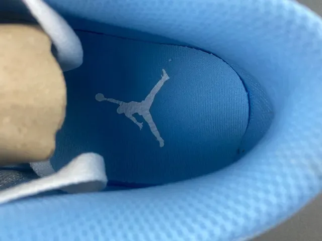 Nike Air Jordan 1 Low Light Blue White Lifestyle Sneakers 7