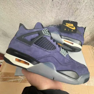 Nike Air Jordan 4 बैंगनी सुएड बास्केटबॉल जूते