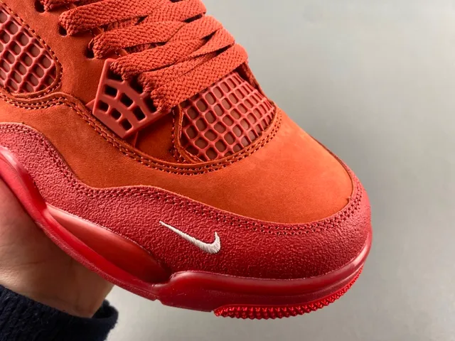 Nike Air Jordan 4 红色麂皮篮球鞋 2