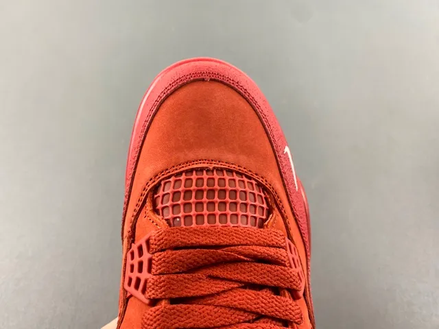 Nike Air Jordan 4 红色麂皮篮球鞋 5
