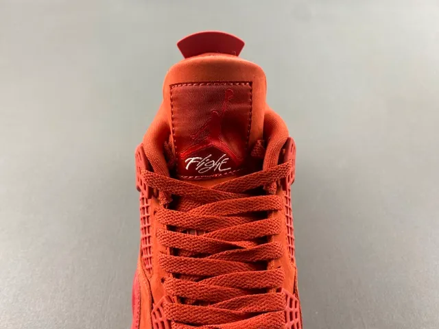 Nike Air Jordan 4 红色麂皮篮球鞋 6