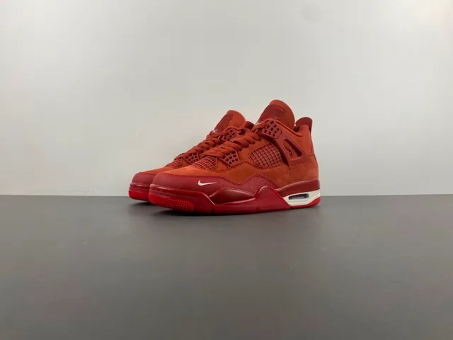 Nike Air Jordan 4 红色麂皮篮球鞋 10