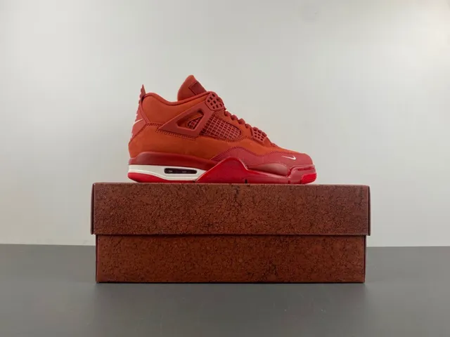 Nike Air Jordan 4 红色麂皮篮球鞋 15