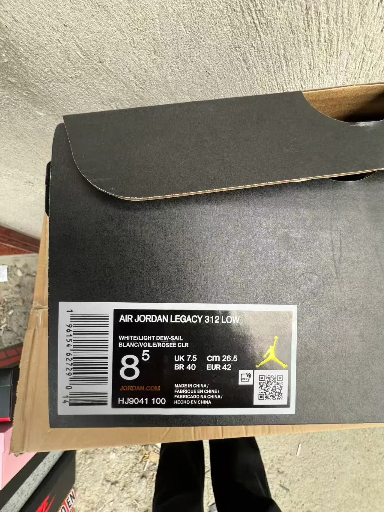 Nike Air Jordan Legacy 312 أبيض أخضر نعناعي طباعة الفيل سنيكرز لايف ستايل 10