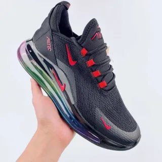 Nike Air Max 720 أسود أحمر لامع أحذية رياضية أسلوب حياة