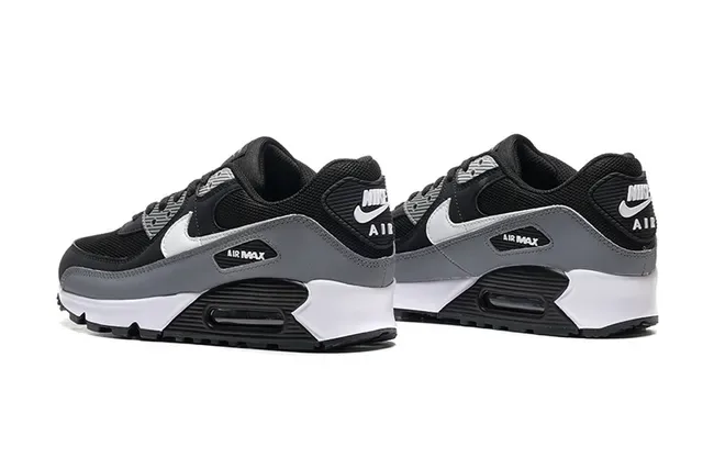 Nike Air Max 90 Black Gray White Lifestyle Sneakers 3