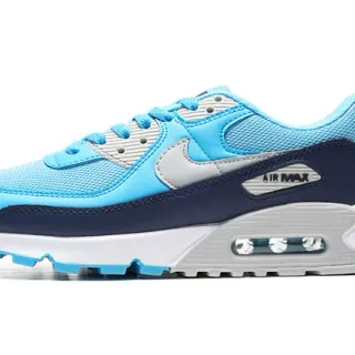 Nike Air Max 90 Cyan Navy White حذاء أسلوب حياة