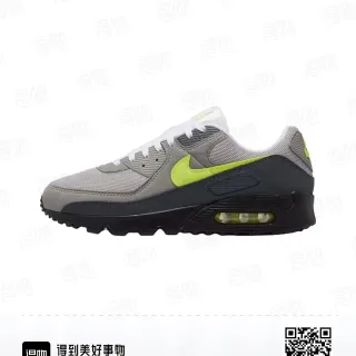 Nike Air Max 90 رمادي وأخضر نيون أحذية لايف ستايل