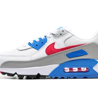 Nike Air Max 90 أبيض أحمر أزرق وردي حذاء أسلوب حياة