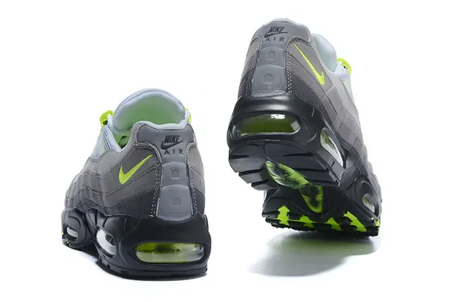 Nike Air Max 95 Gray Black Volt Lifestyle Sneakers 16