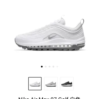 Nike Air Max 97 جولف أبيض أسلوب حياة حذاء رياضي