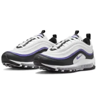 Nike Air Max 97 أبيض أسود بنفسجي حذاء رياضي نمط حياة