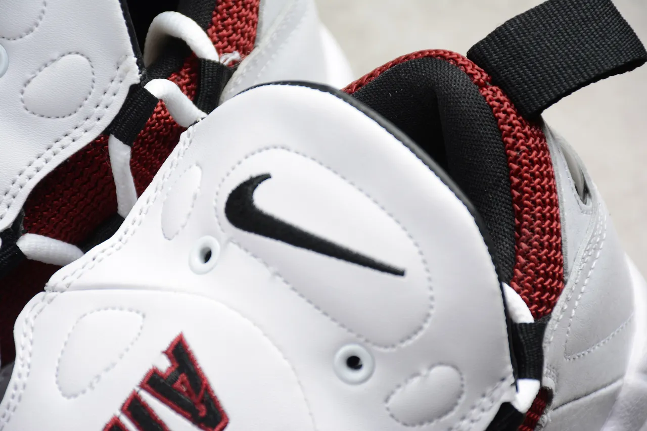 Nike Air More Uptempo Zapatos de baloncesto Blanco Marrón Negro 4