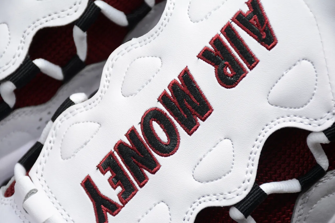 Nike Air More Uptempo Zapatos de baloncesto Blanco Marrón Negro 5