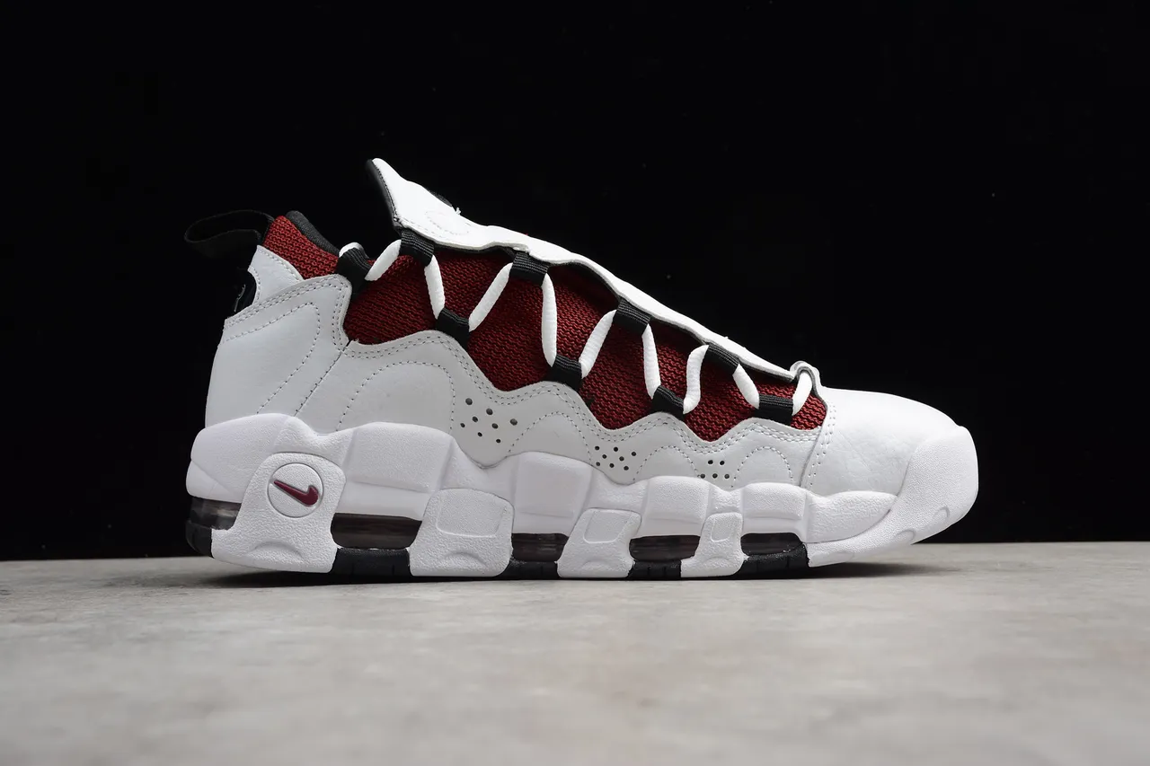 Nike Air More Uptempo Zapatos de baloncesto Blanco Marrón Negro 11