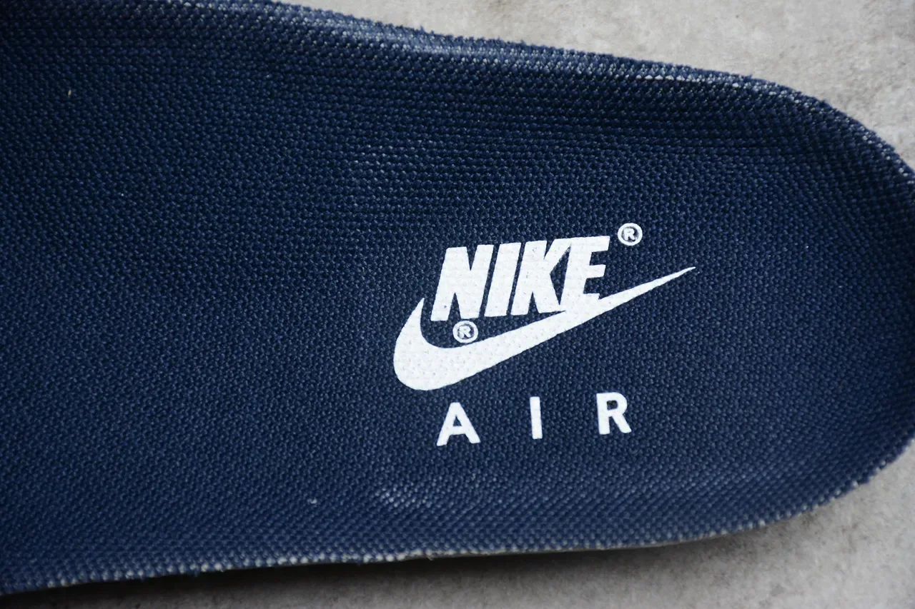 Nike Air More Uptempo White Navy Basketball Shoes 5